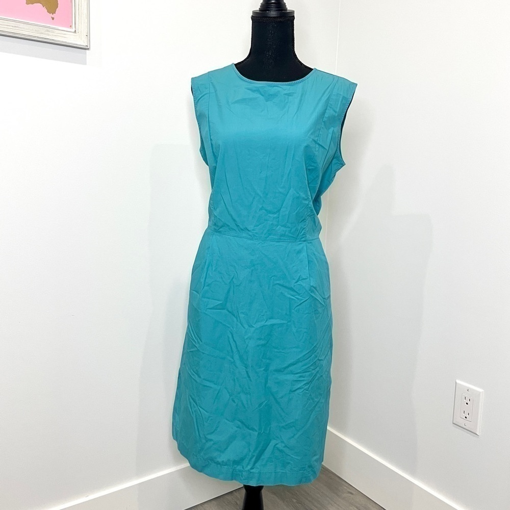 Uniqlo Turquoise Sleeveless Dress with Pockets - Picture 1 of 8
